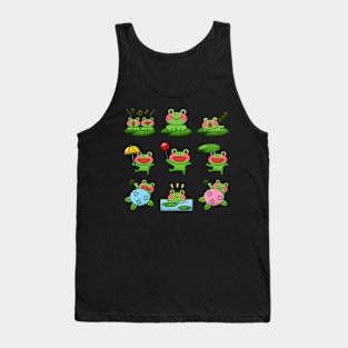 Halloween Frog Dancing Party Tank Top